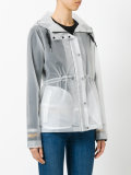 hooded raincoat