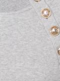 button detailing sweatshirt
