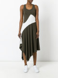 asymmetric panel dress 