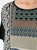 print embroidered blouse