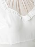 pleated bib top