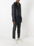 panel hooded jacket