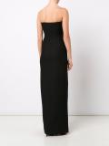 strapless evening gown