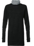 oversized polo-neck jumper 