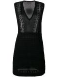 v-neck fitted dress