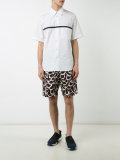 abstract print shorts