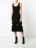 ruffle knit dress