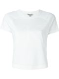 logo print cropped T-shirt