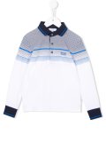 dot print polo shirt
