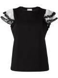 ruffle sleeve T-shirt 