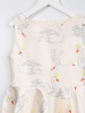 swan print dress