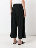 drawstring cropped trousers