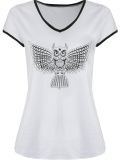 owl print T-shirt