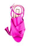knotted satin sandals 