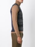 plaid cardigan vest