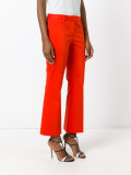 flared cropped trousers 