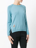 embroidered flower jumper 