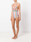 zig-zag pattern one-piece