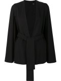 belted wide sleeve blazer