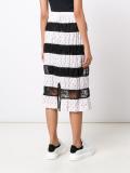 contrast lace stripe skirt