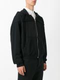 stitched panel hoodie 