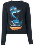 shark print sweatshirt