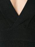 v-neck knit dress