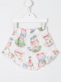 tea cup print shorts