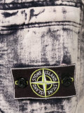 logo patch printed cargo shorts