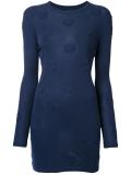 hearts motif knit dress