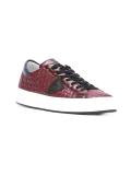 embossed sneakers
