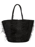 Layered straw tote