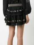 embroidered mini skirt