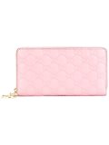 quilted zip around wallet