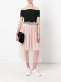 embellished tulle skirt
