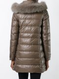 collar detail padded coat