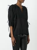 three-quarters sleeve blouse