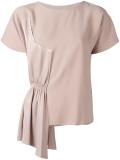 gathered detail T-shirt