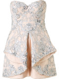 strapless embellished playsuit