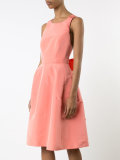 cross grosgrain back dress