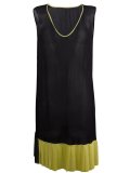 drop waist colour block dress