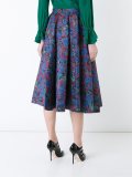 jacquard pleated skirt