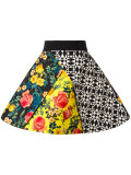 multi-print full skirt