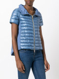 short-sleeved puffer jacket