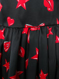 heart print skater dress