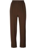 gathered cropped trousers