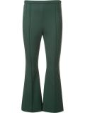 flared cropped trousers