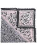 baroque pattern print scarf