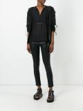 three-quarters sleeve blouse