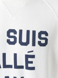 quote print sweatshirt